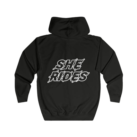 She Rides Original Vest Zwart&Wit//Bikergirl Vest