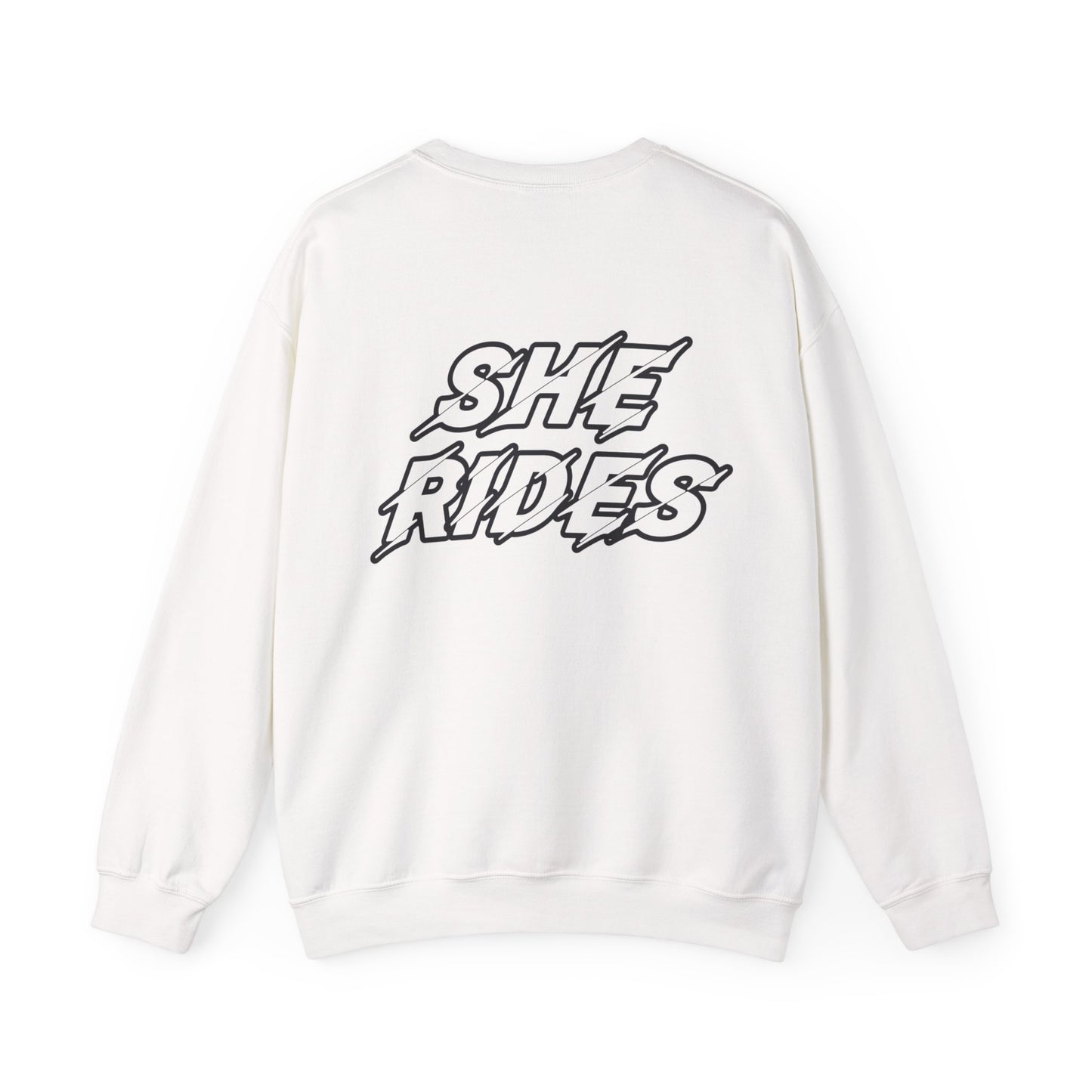 She Rides Original Sweater Zwart&Wit//Bikergirl Sweater