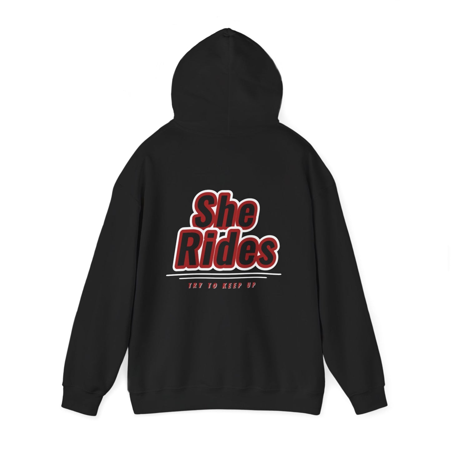She Rides Hoodie Rood//Bikergirl Hoodie
