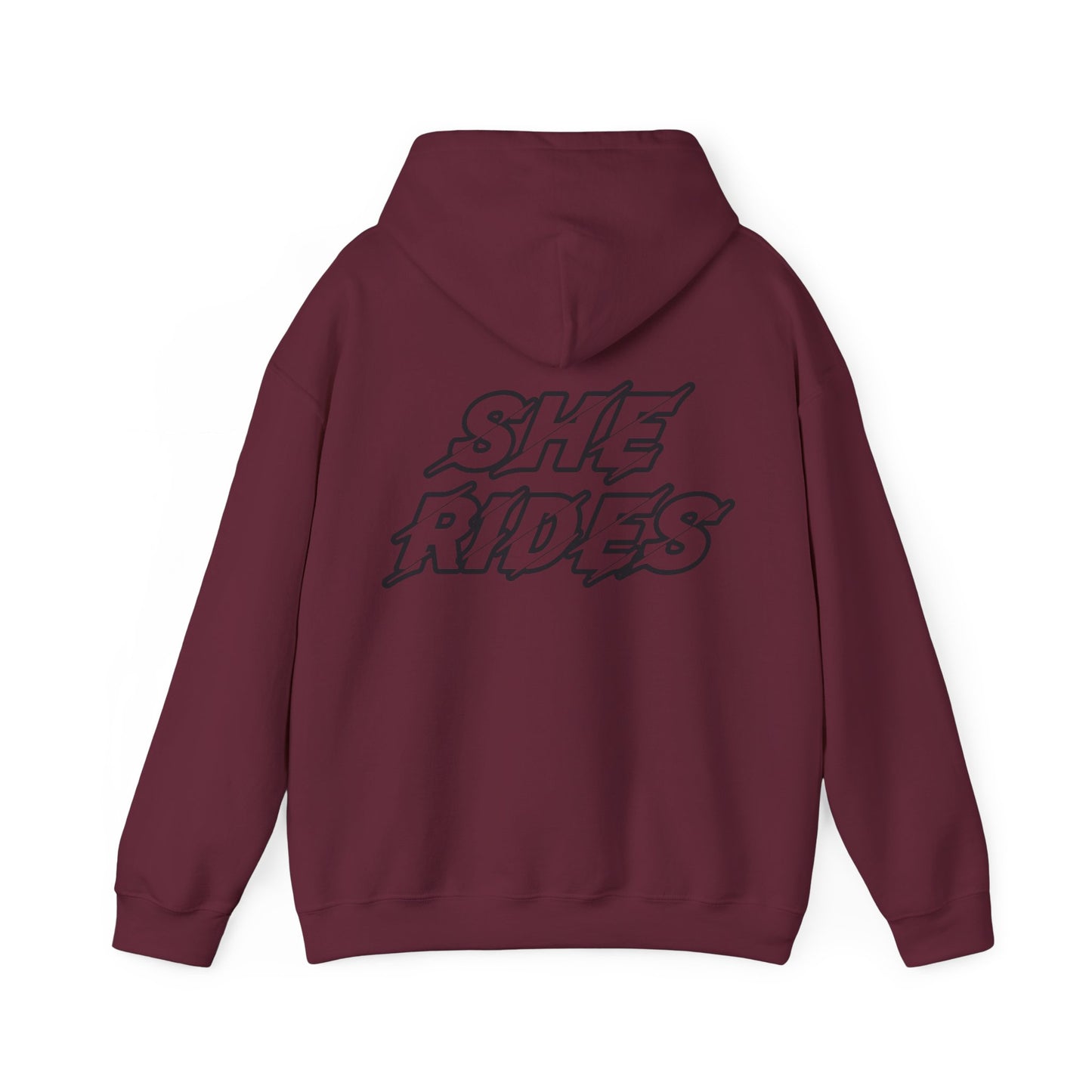 She Rides Original Hoodie Color//Bikergirl Hoodie