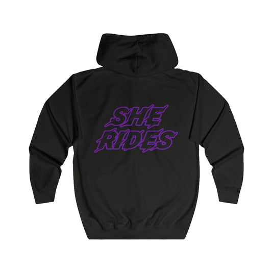 She Rides Original Vest Paars//Bikergirl Vest