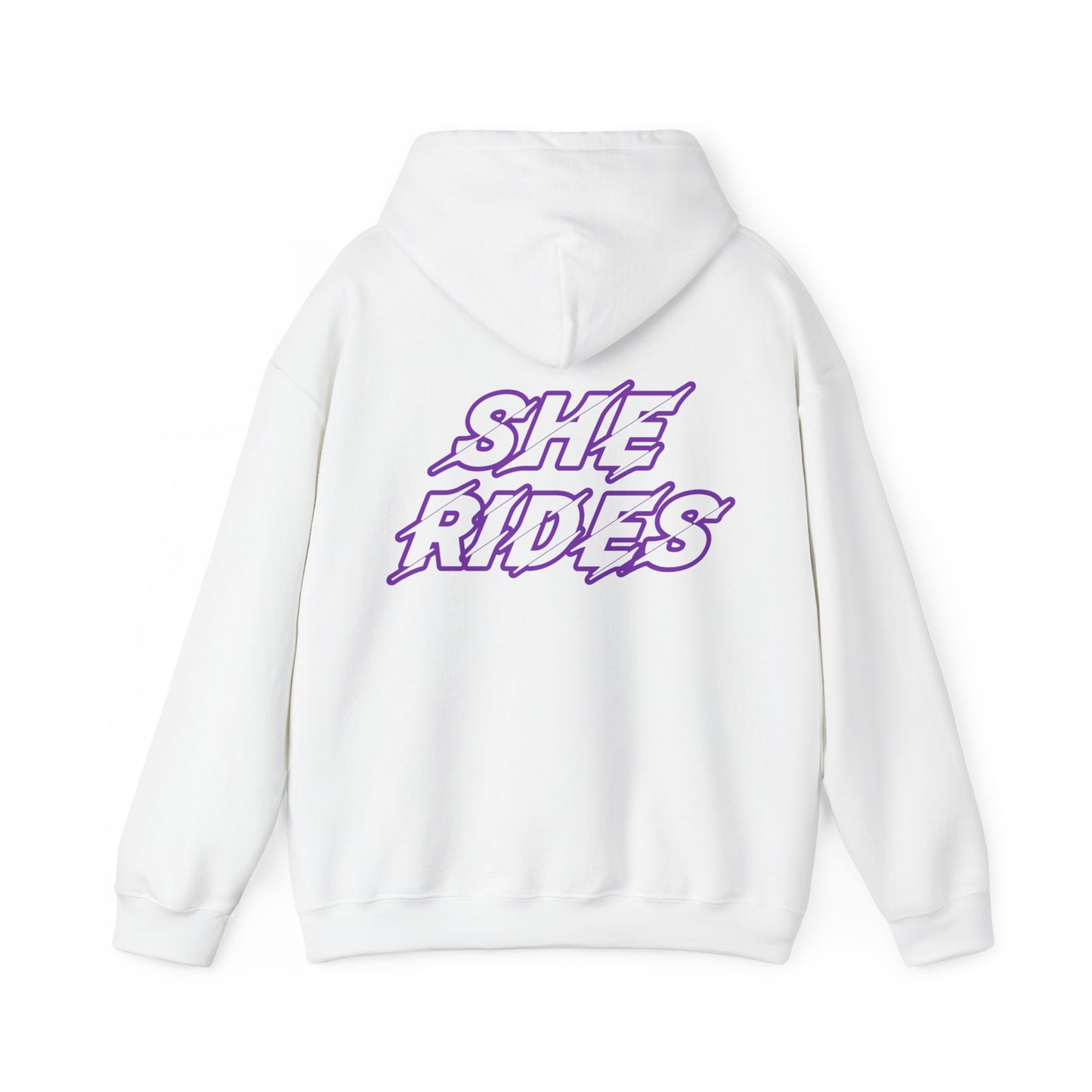 She Rides Original Hoodie Paars//Bikergirl Hoodie