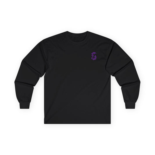 She Rides Long Sleeve Paars//Bikergirl Long Sleeve