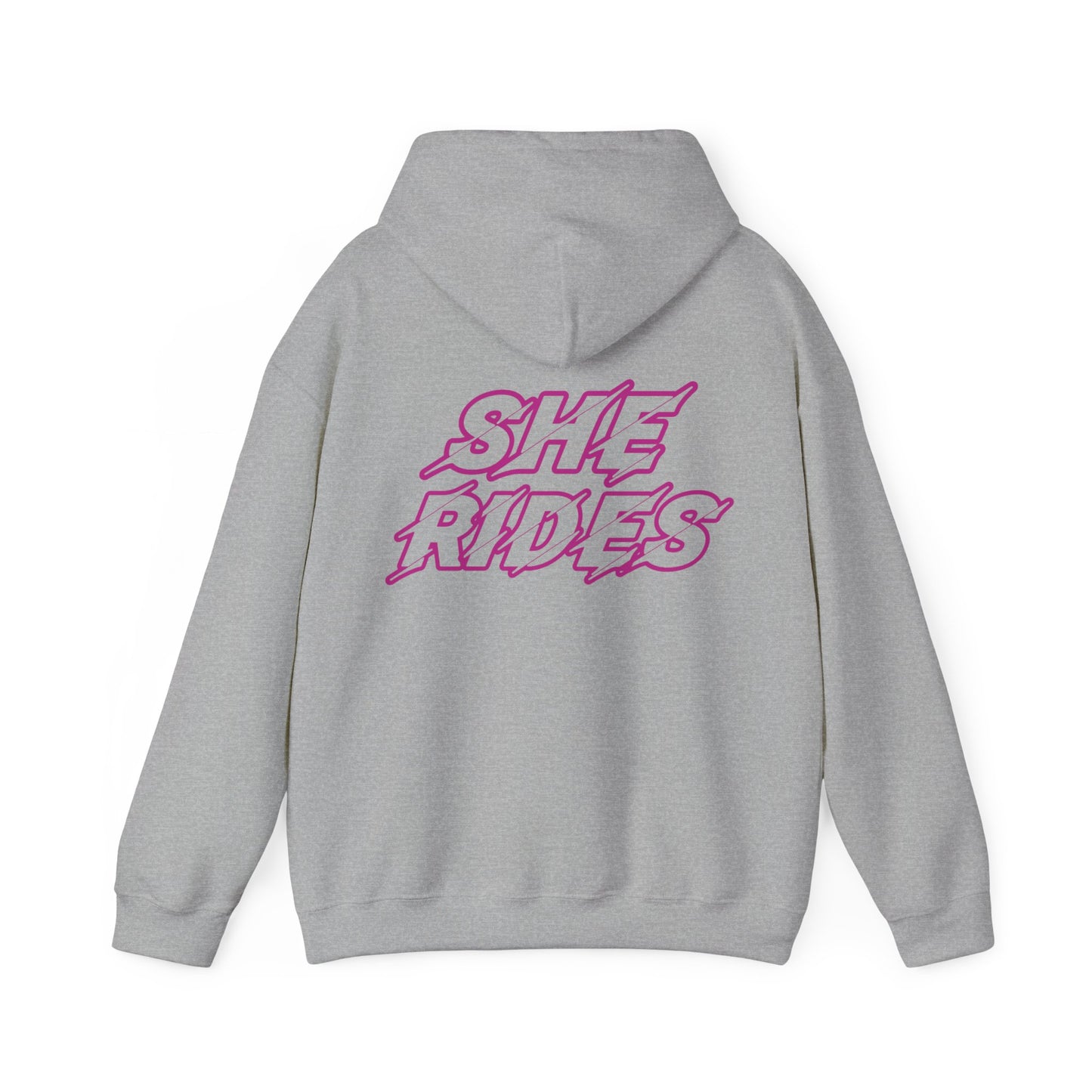 She Rides Original Hoodie Roze//Bikergirl Hoodie