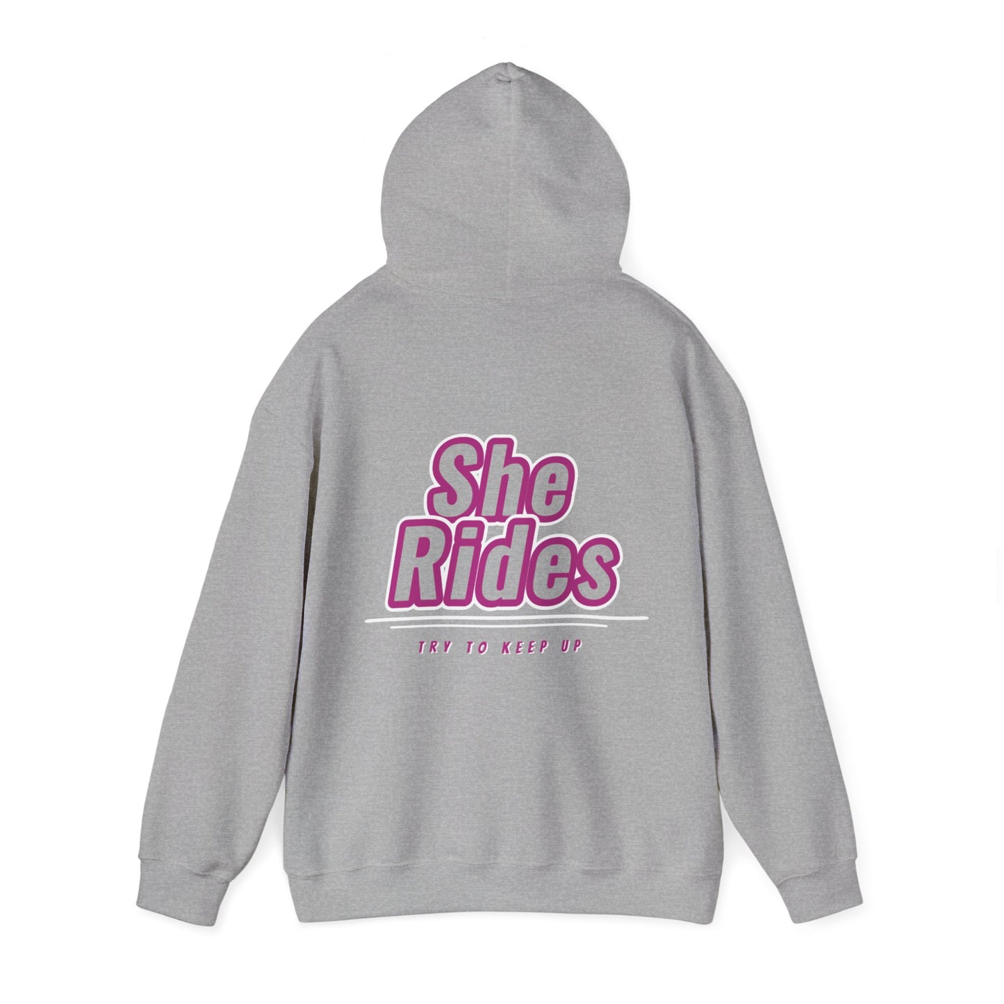 She Rides Hoodie Roze//Bikergirl Hoodie