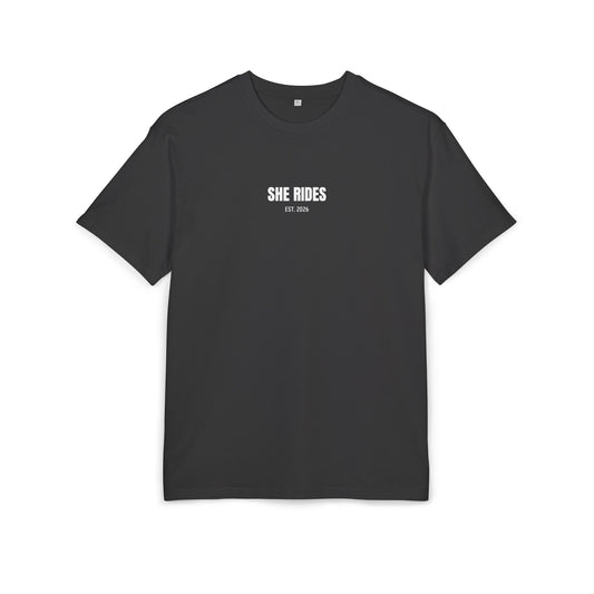 She Rides RideOrDie Oversized T-shirt //Bikergirl T-shirt