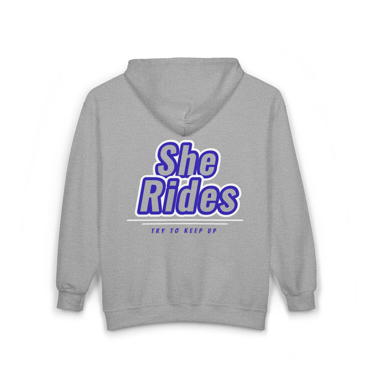 She Rides Vest Blauw//Bikergirl Zip Hoodie