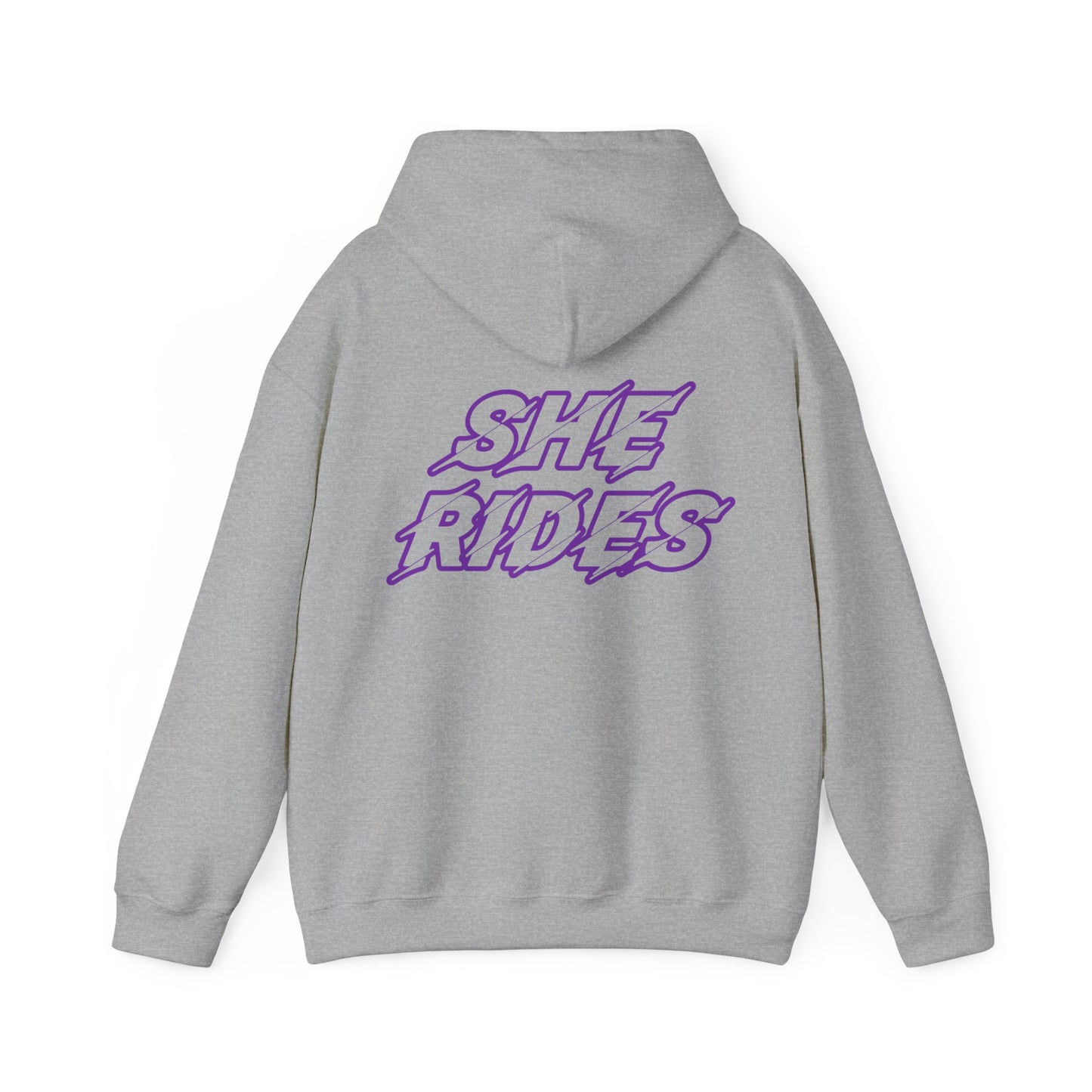 She Rides Original Hoodie Paars//Bikergirl Hoodie