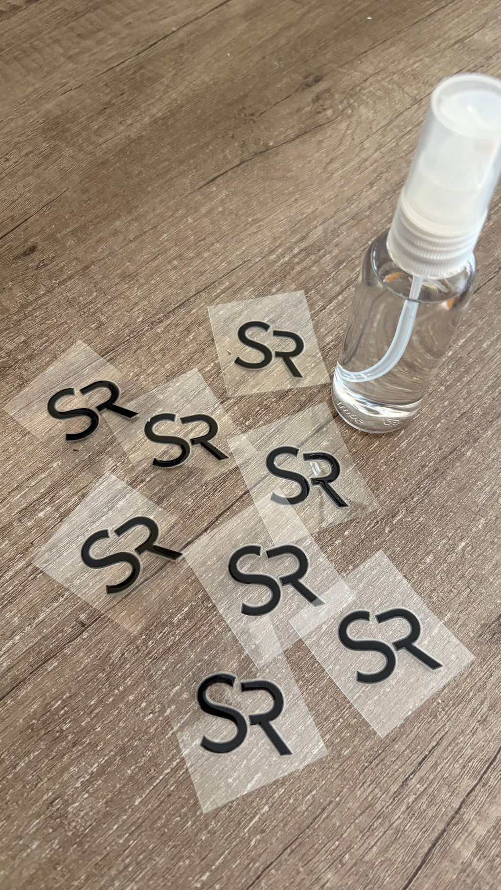 SR Transfer Sticker Zwart (incl. Helmet spray)