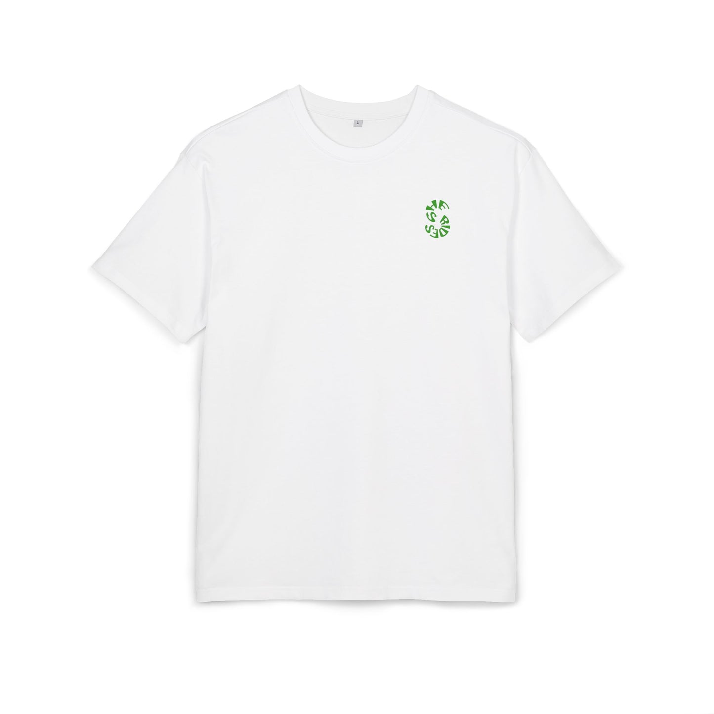 She Rides Oversized T-shirt Groen//Bikergirl T-shirt