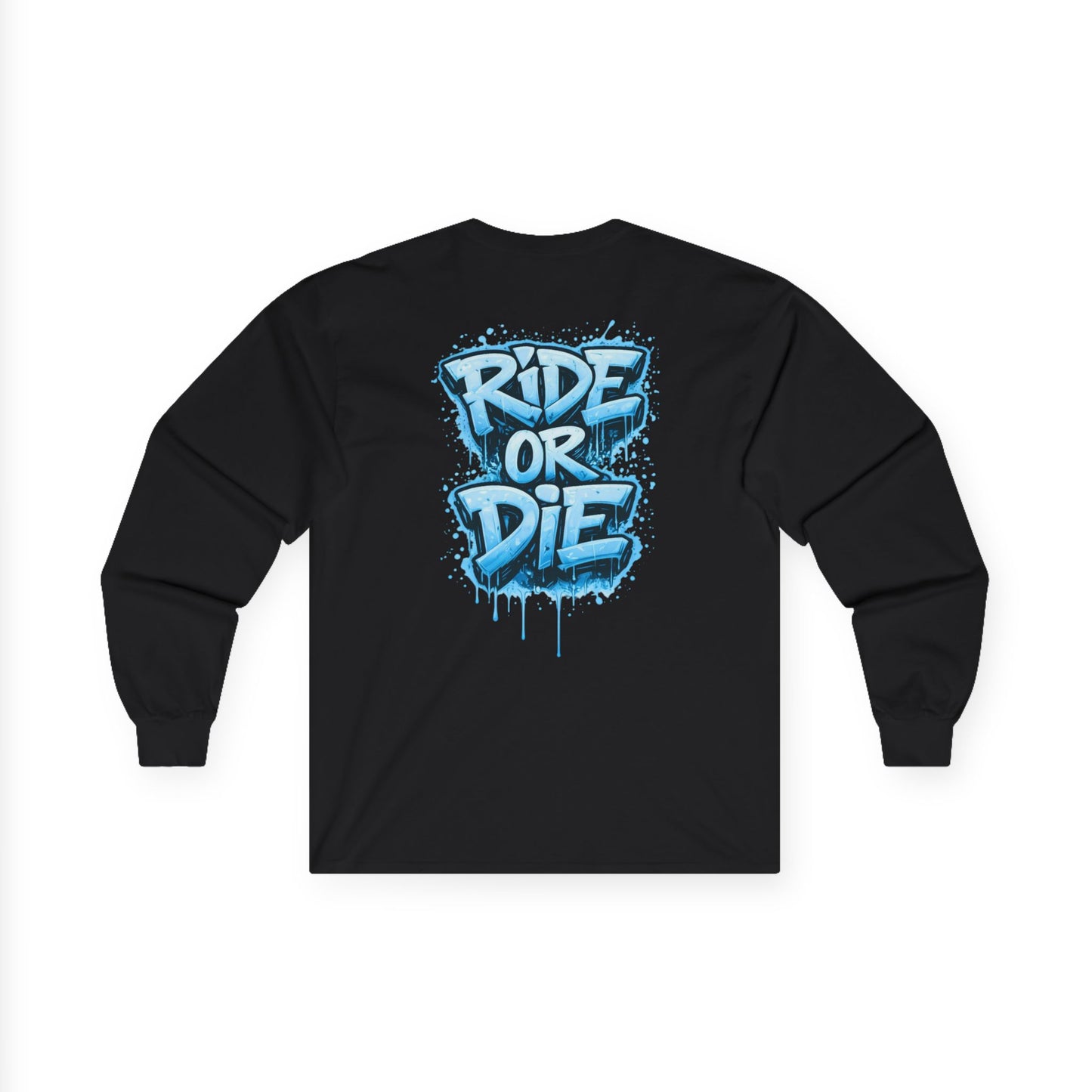 She Rides RideOrDie Long Sleeve Blauw//Bikergirl Long Sleeve