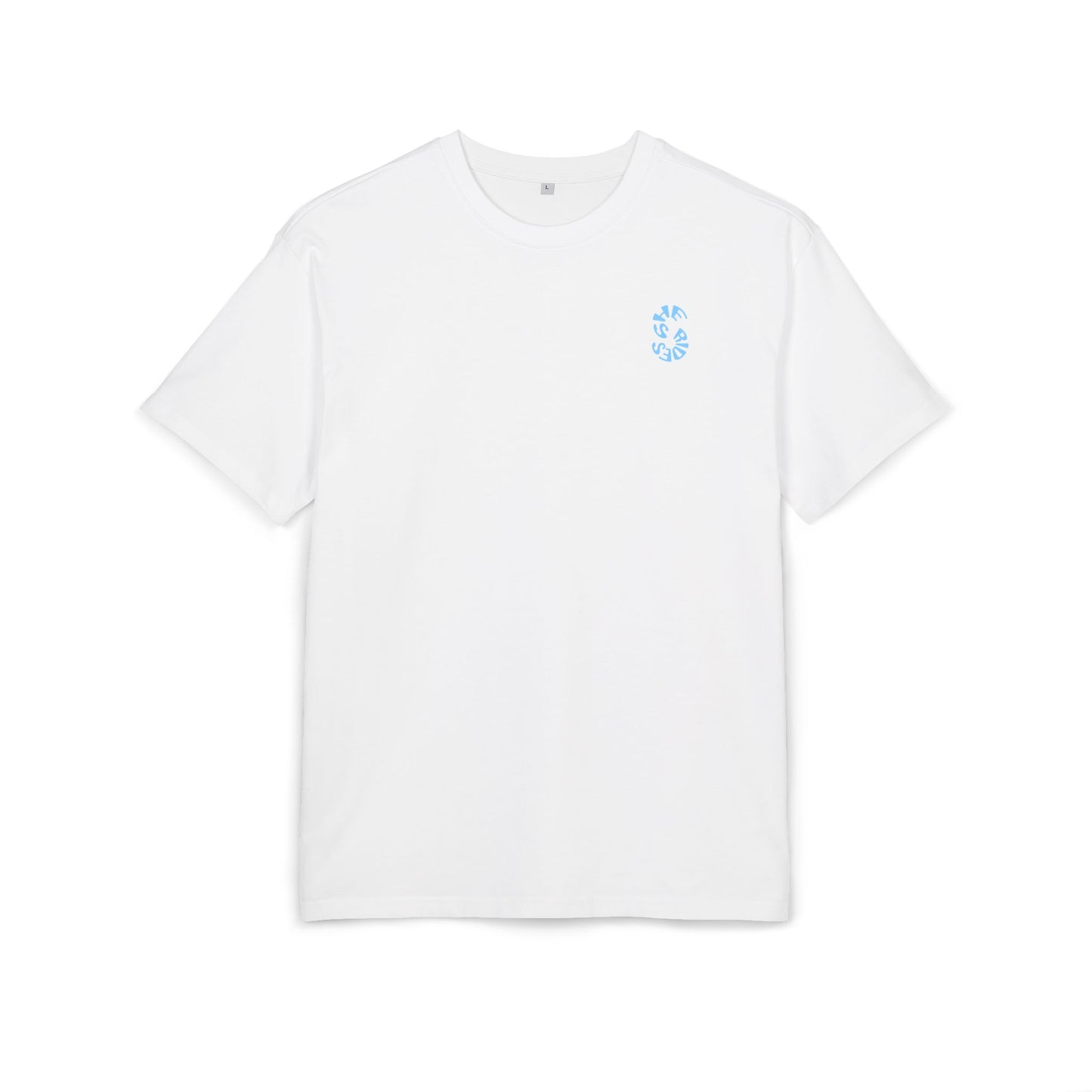 She Rides Oversized T-shirt Blauw//Bikergirl T-shirt