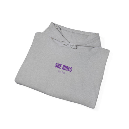 She Rides Basic Hoodie Paars//Bikergirl Hoodie