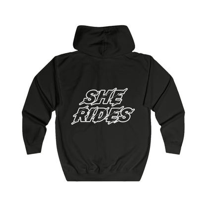 She Rides Original Vest Zwart&Wit//Bikergirl Vest