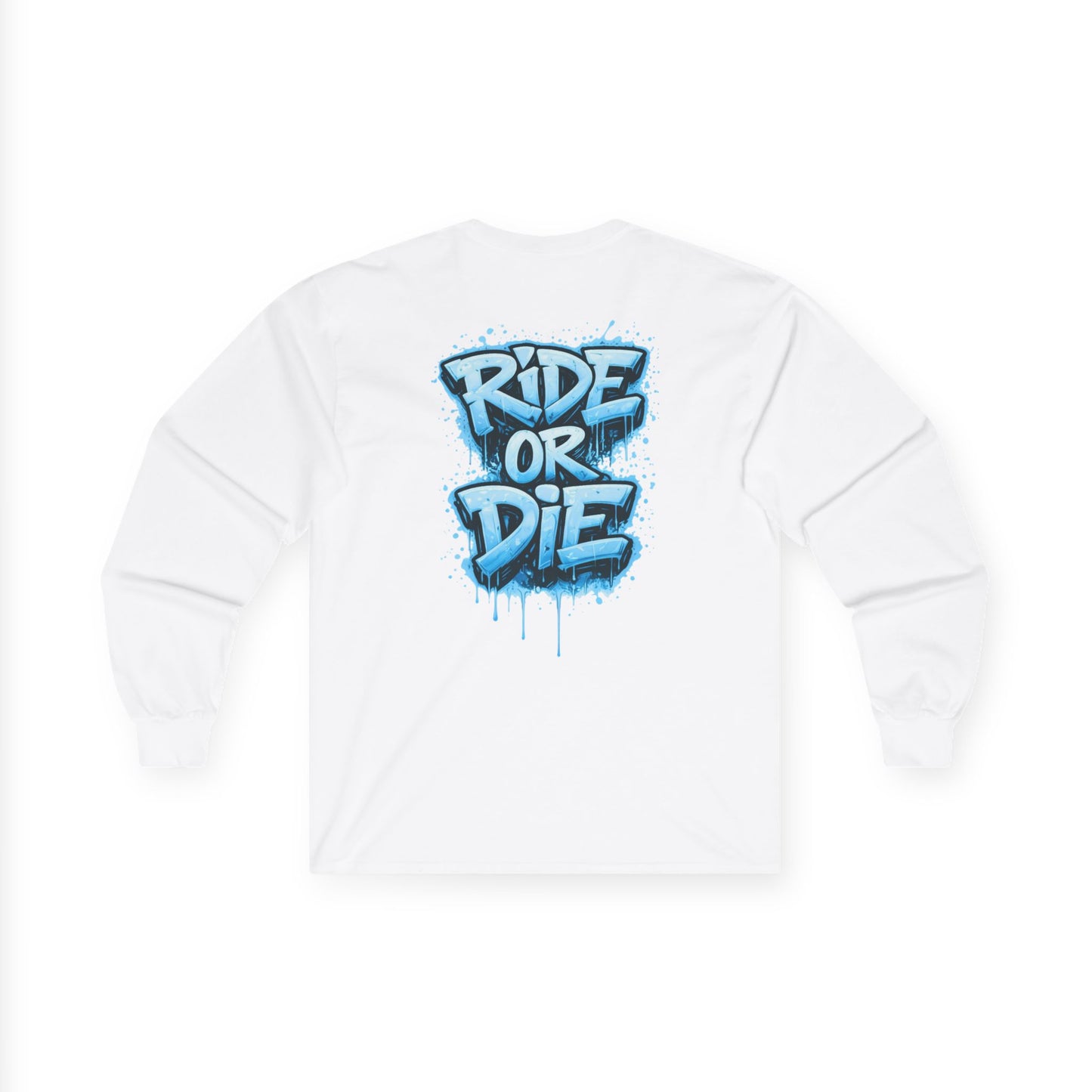 She Rides RideOrDie Long Sleeve Blauw//Bikergirl Long Sleeve