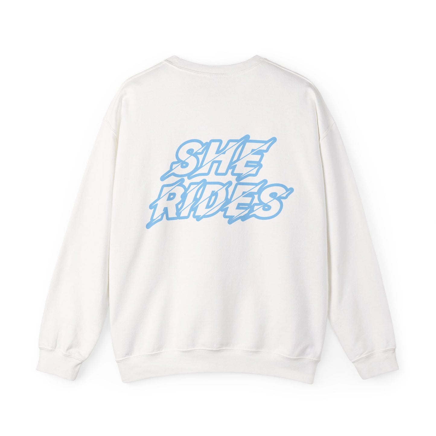 She Rides Original Sweater Blauw//Bikergirl Sweater