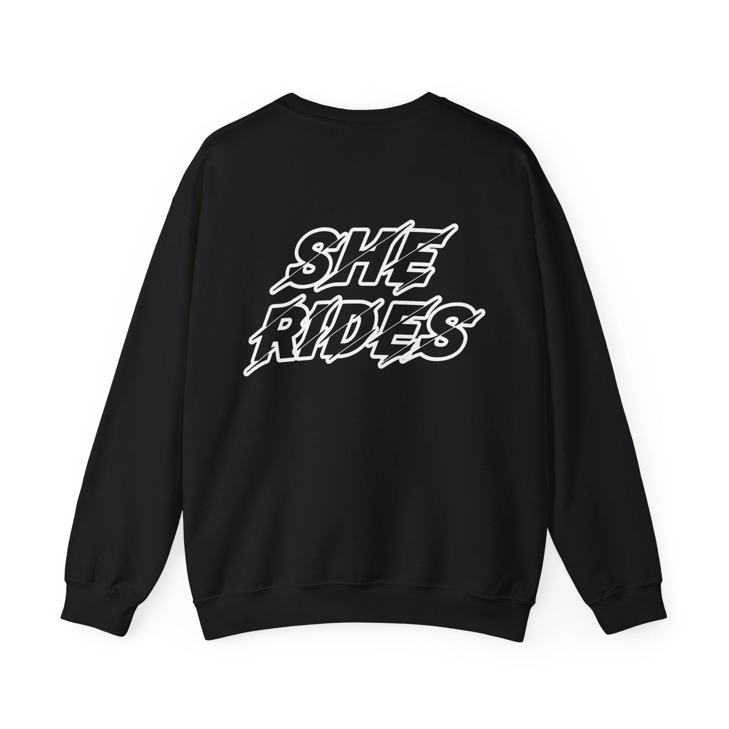 She Rides Original Sweater Zwart&Wit//Bikergirl Sweater
