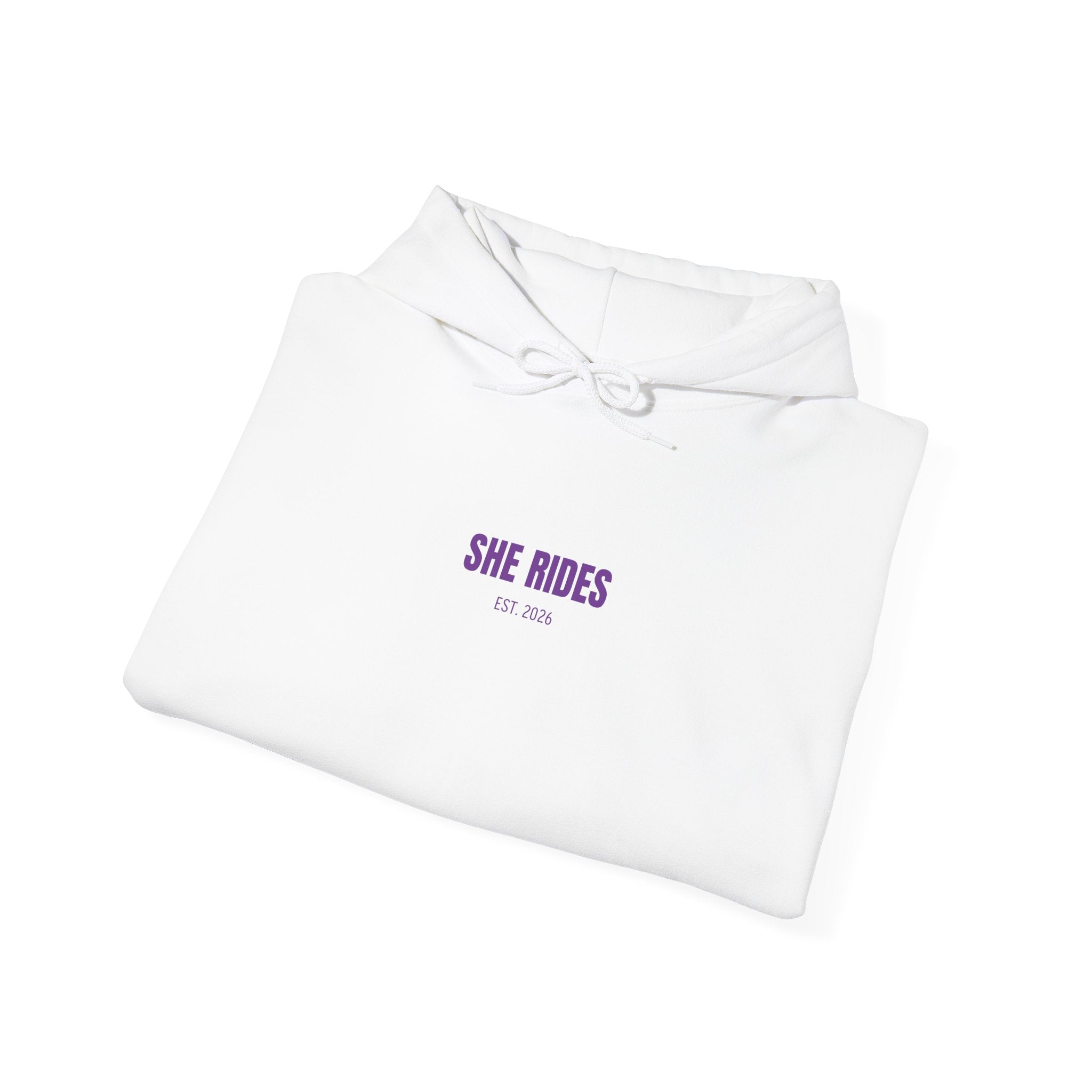 She Rides Basic Hoodie Paars