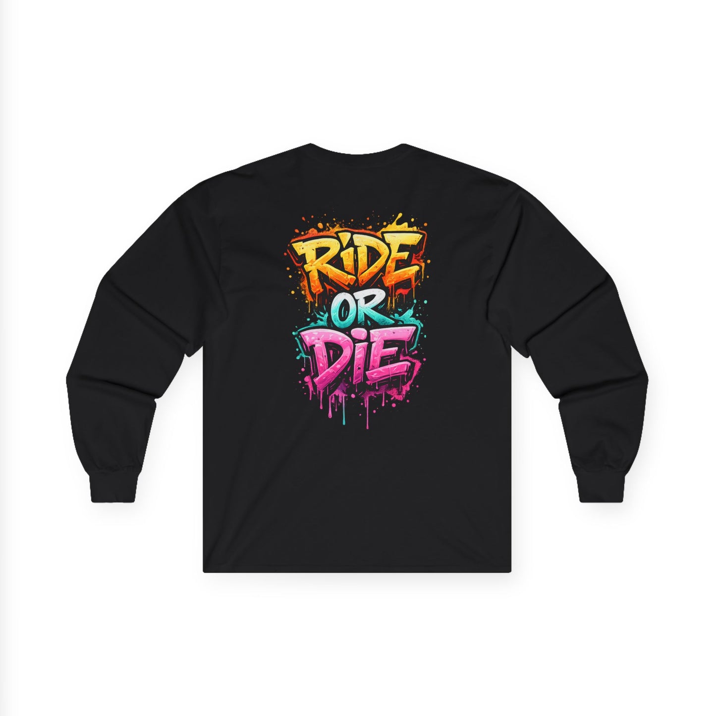 She Rides RideOrDie Long Sleeve//Bikergirl Long Sleeve