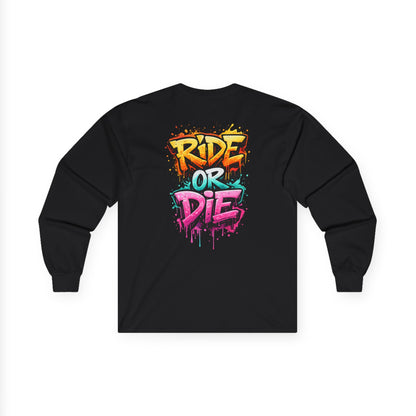 She Rides RideOrDie Long Sleeve//Bikergirl Long Sleeve
