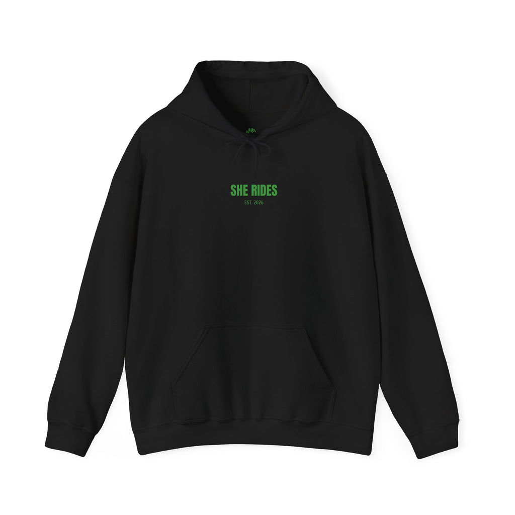 She Rides RideOrDie Hoodie Groen