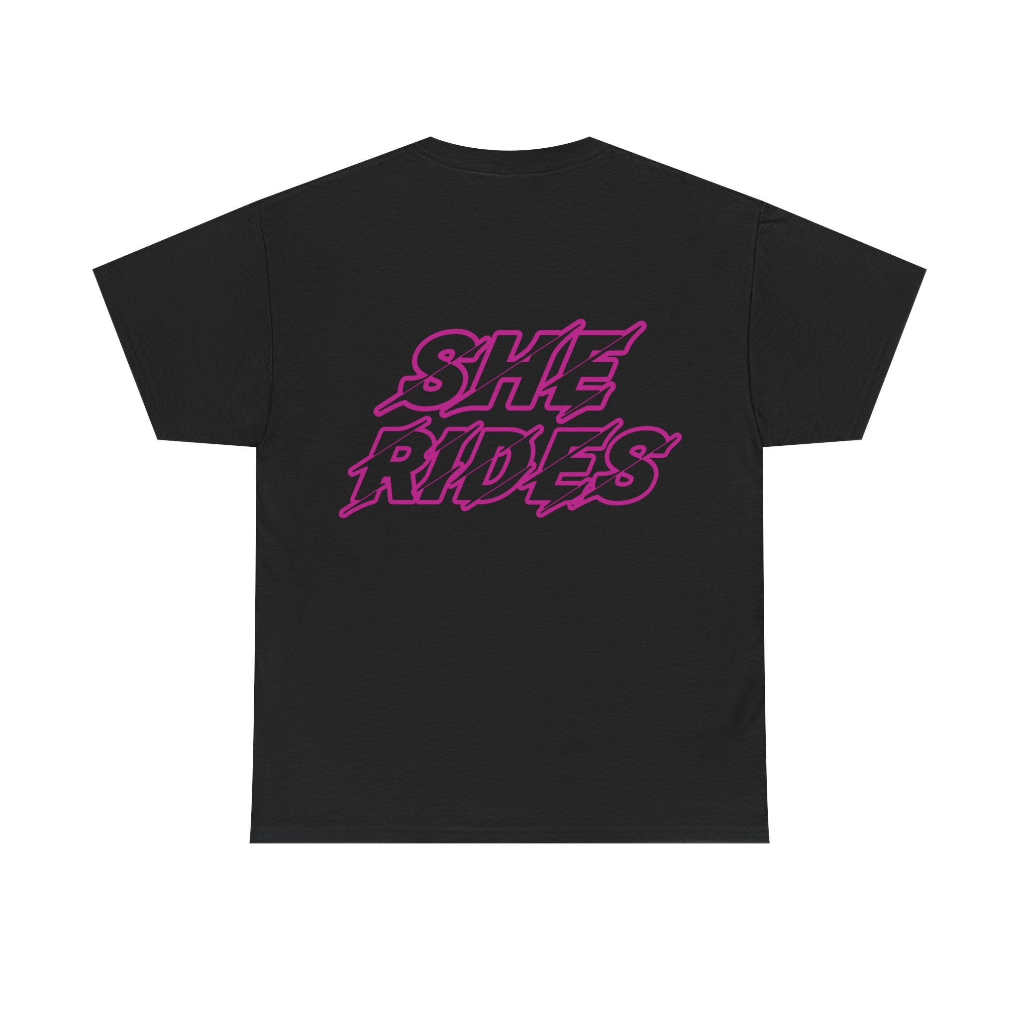 She Rides original T-shirt Roze
