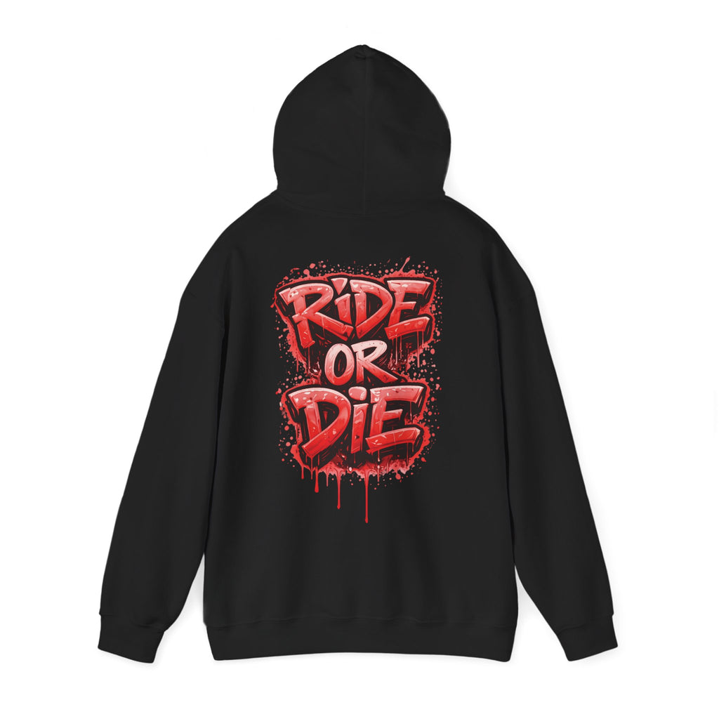 She Rides RideOrDie Hoodie Rood