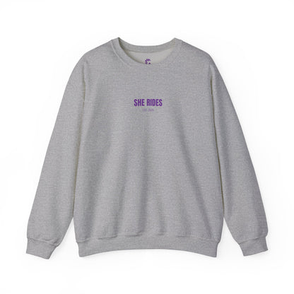 She Rides Basic Sweater Paars//Bikergirl Sweater