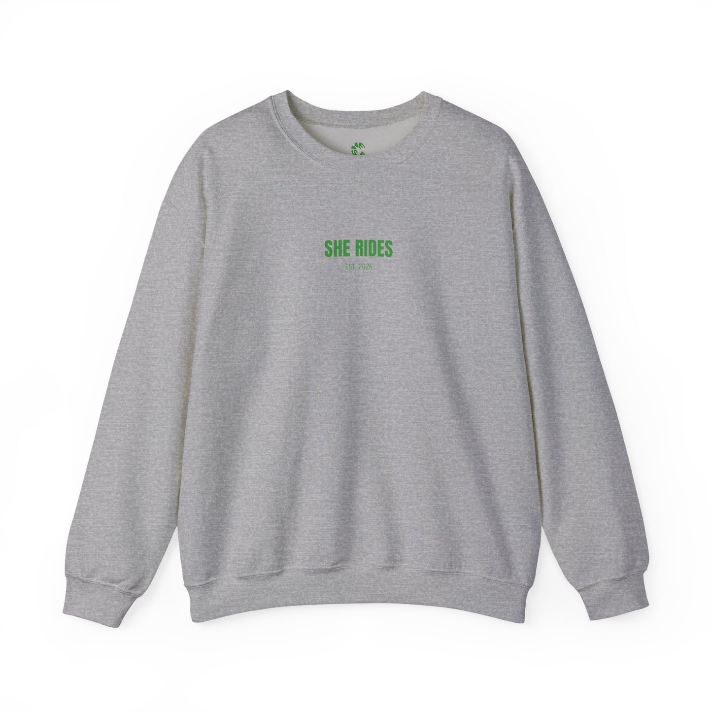 She Rides Basic Sweater Groen//Bikergirl Sweater