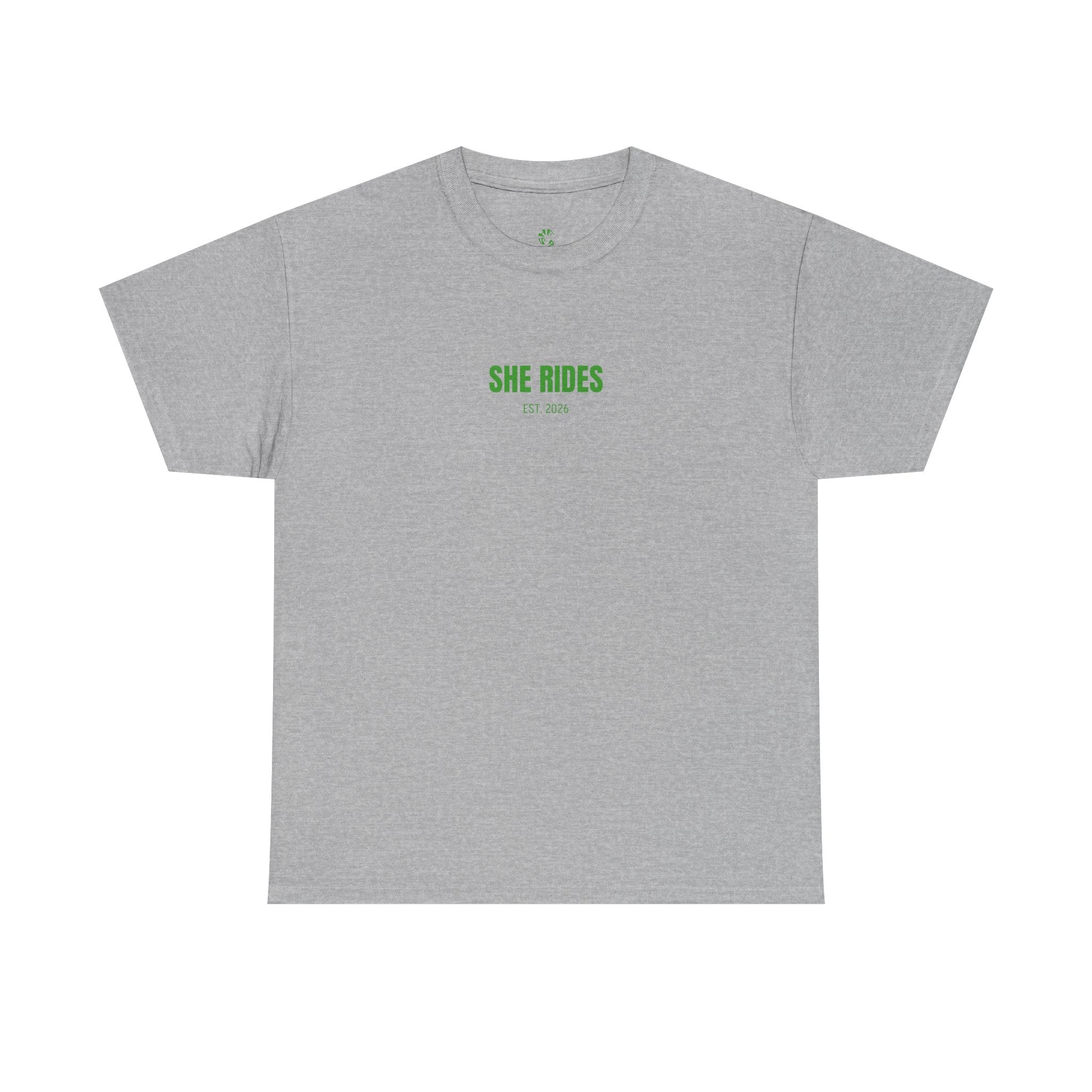 She Rides Basic T-shirt Groen