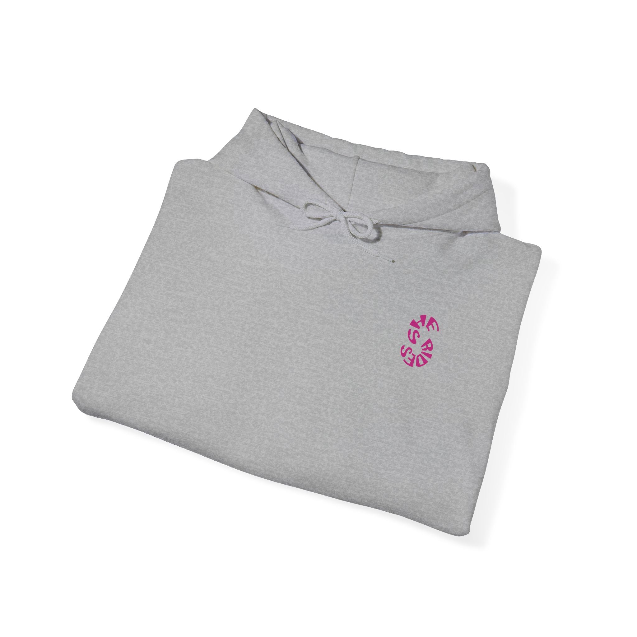 She Rides Original Hoodie Roze