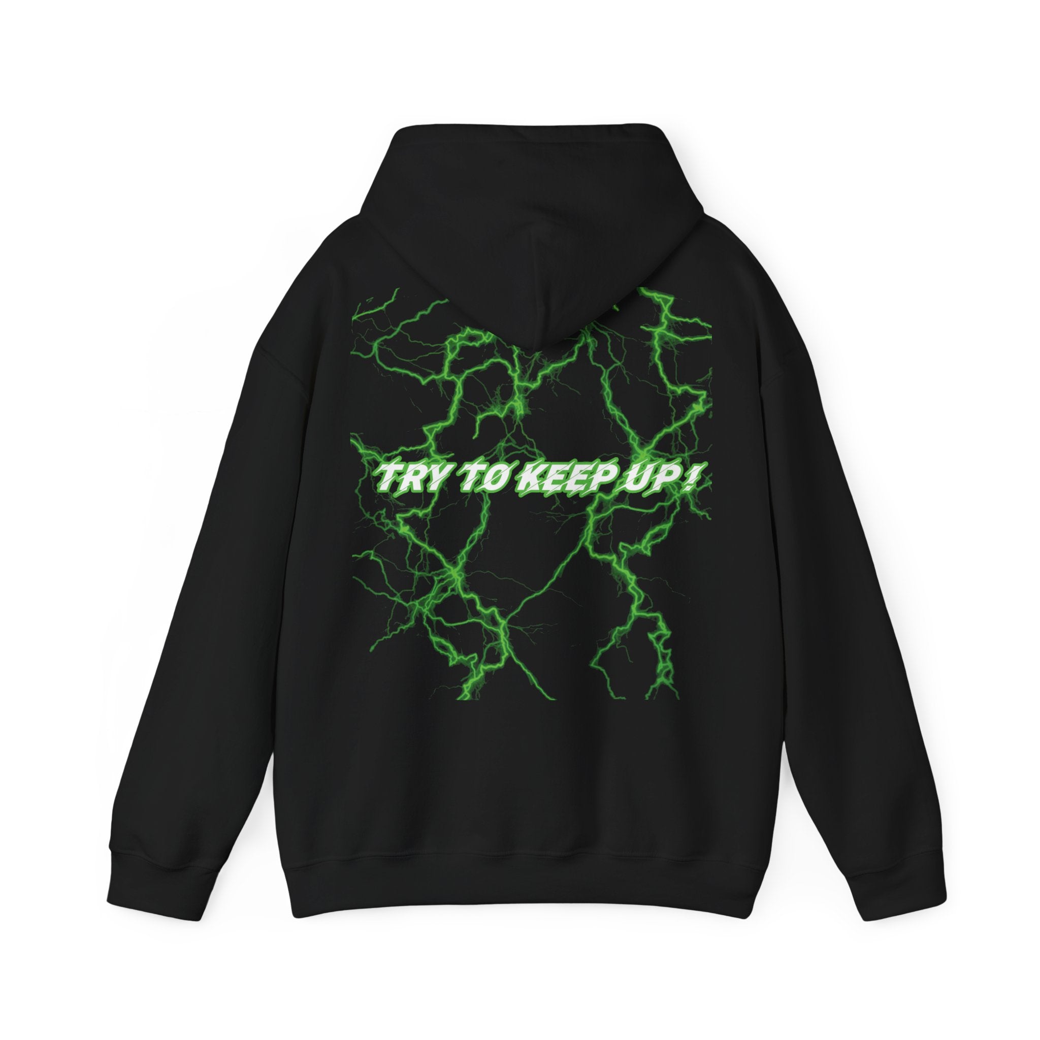 She Rides "try to keep up!" Lightning Hoodie Groen