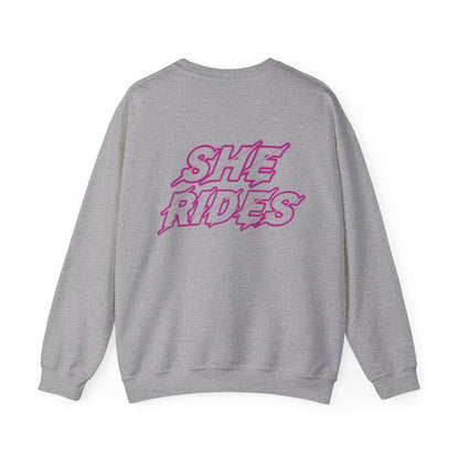 She Rides Original Sweater Roze//Bikergirl Sweater