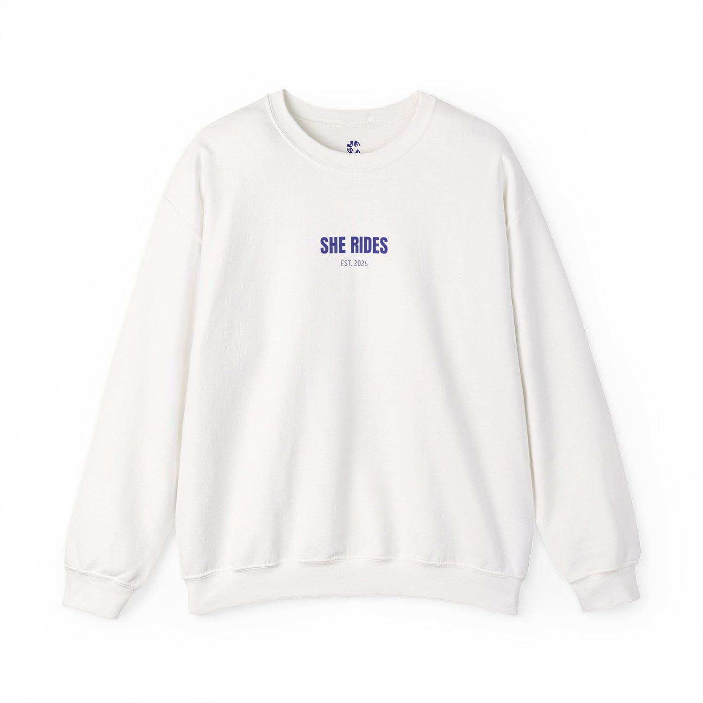 She Rides Basic Sweater Blauw//Bikergirl Sweater