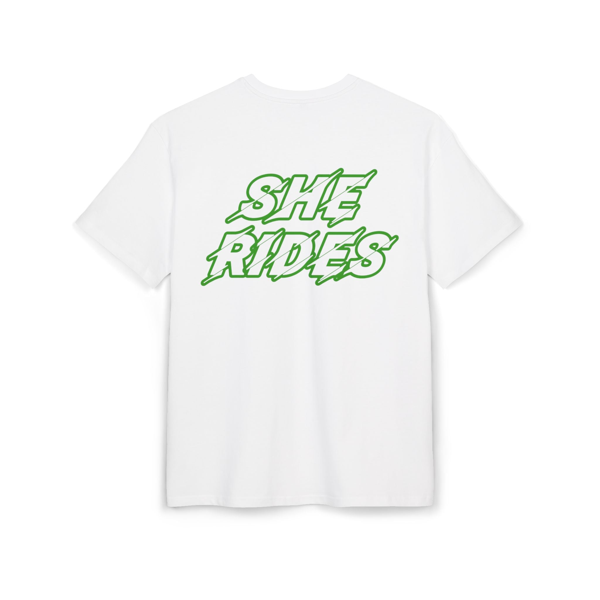 She Rides Oversized T-shirt Groen