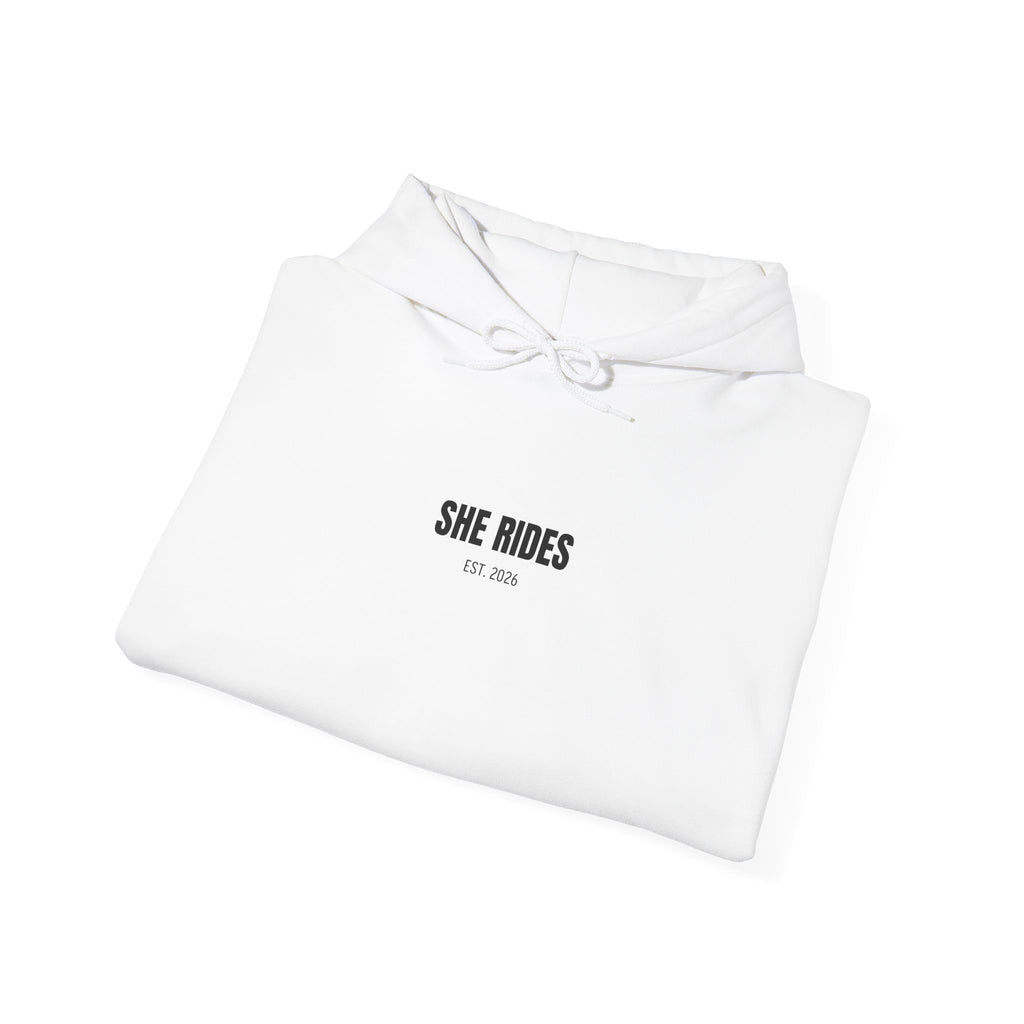 She Rides Basic Hoodie Zwart&Wit