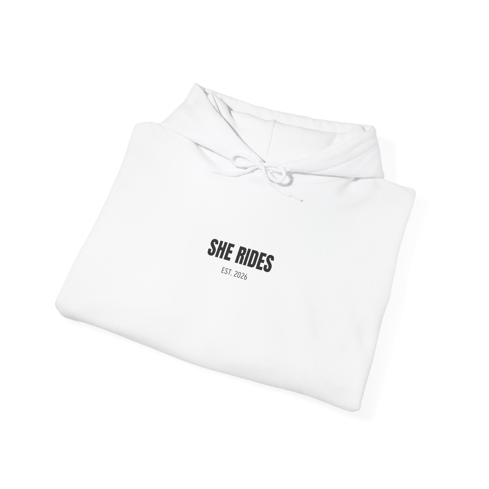 She Rides Basic Hoodie Zwart&Wit