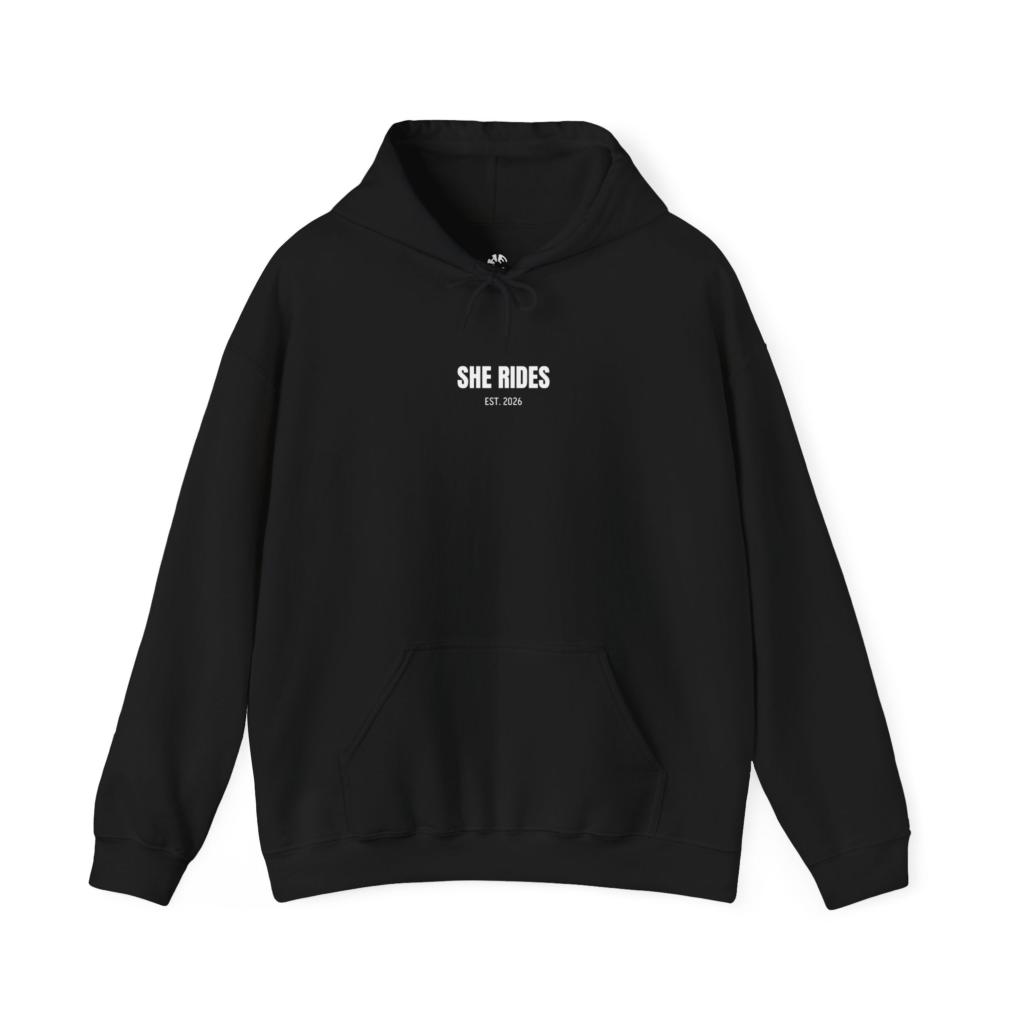 She Rides RideOrDie Hoodie Zwart&Wit