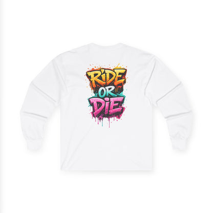 She Rides RideOrDie Long Sleeve//Bikergirl Long Sleeve