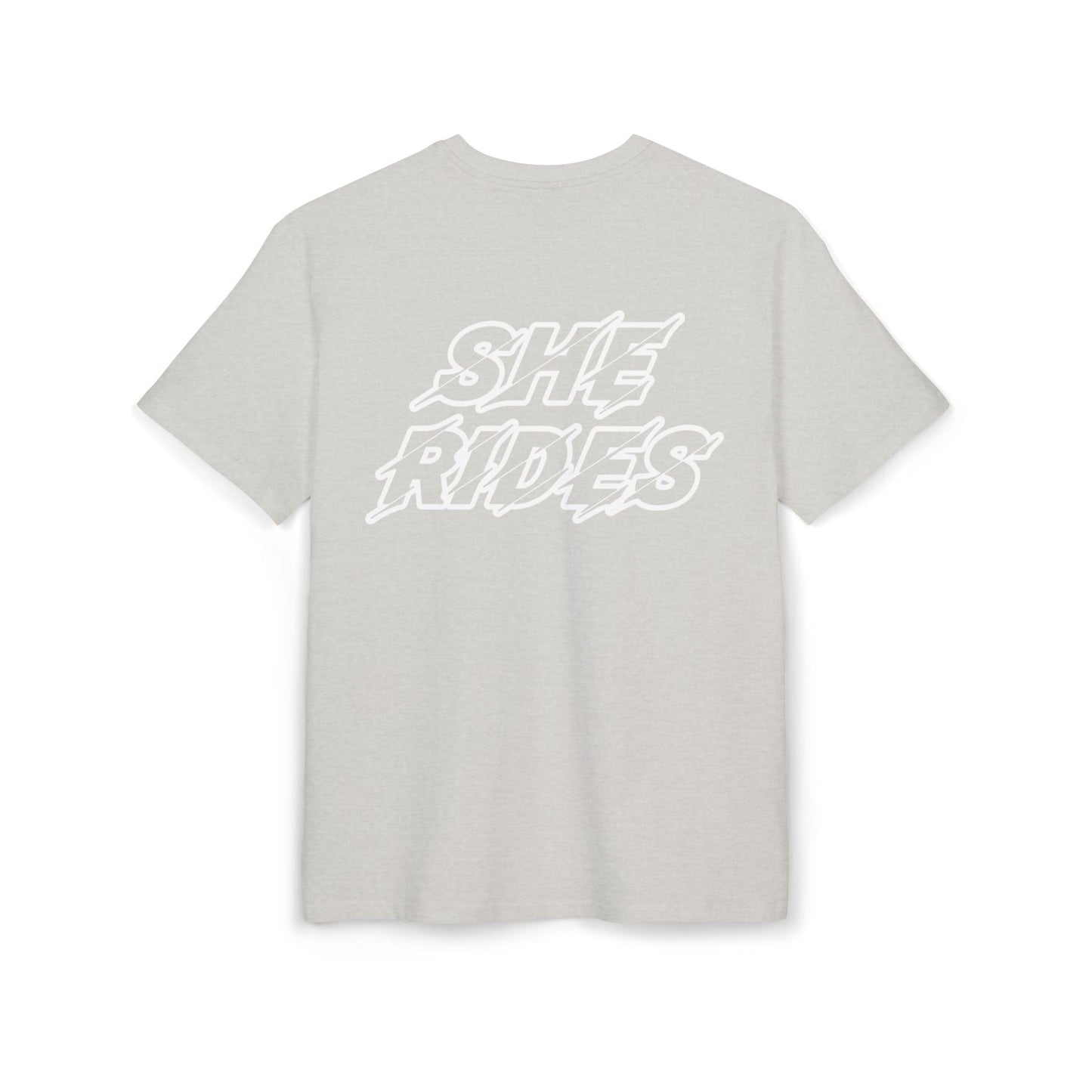 She Rides Oversized T-shirt Zwart&Wit//Bikergirl T-shirt