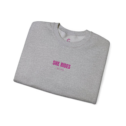 She Rides Basic Sweater Roze//Bikergirl Sweater