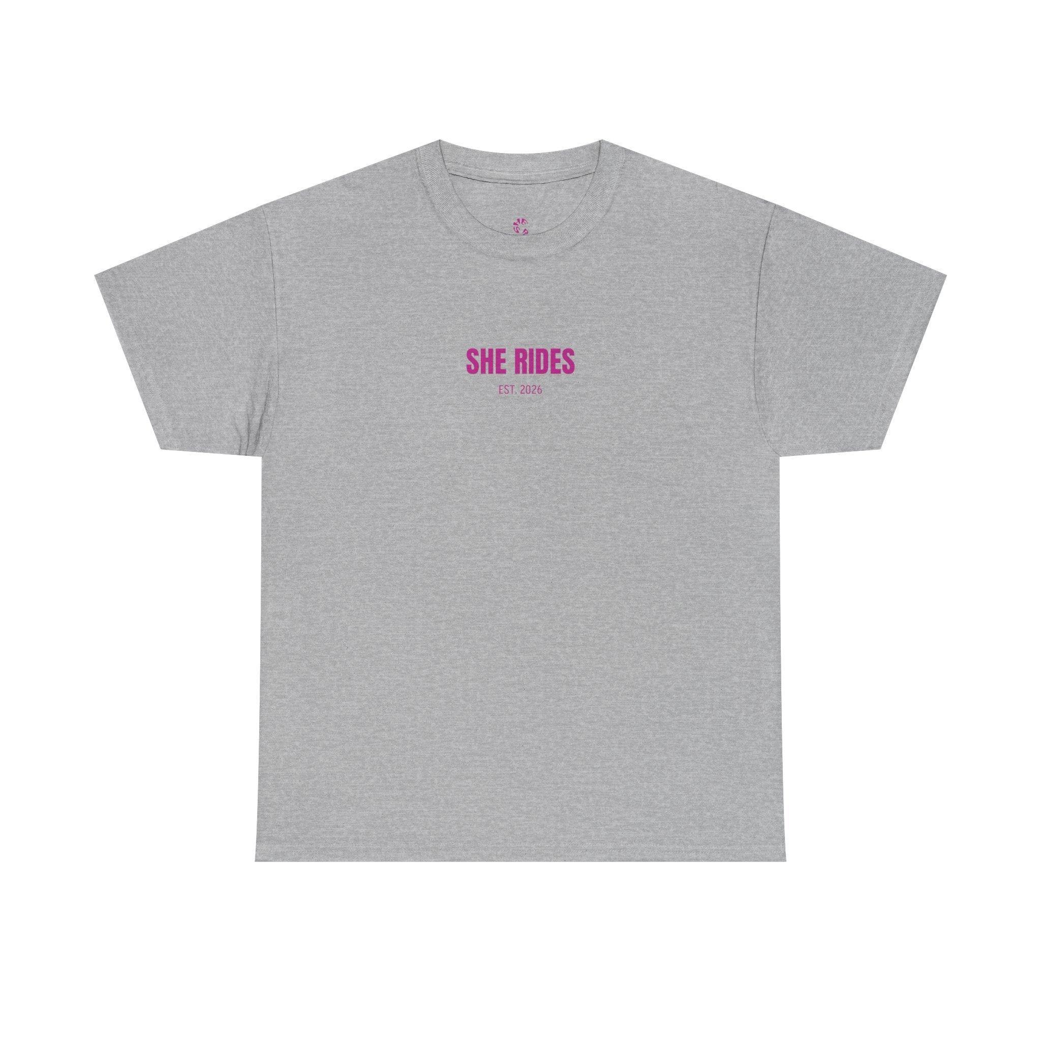 She Rides Basic T-shirt Roze