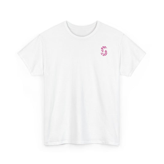 She Rides Logo T-shirt Roze//Bikergirl T-shirt