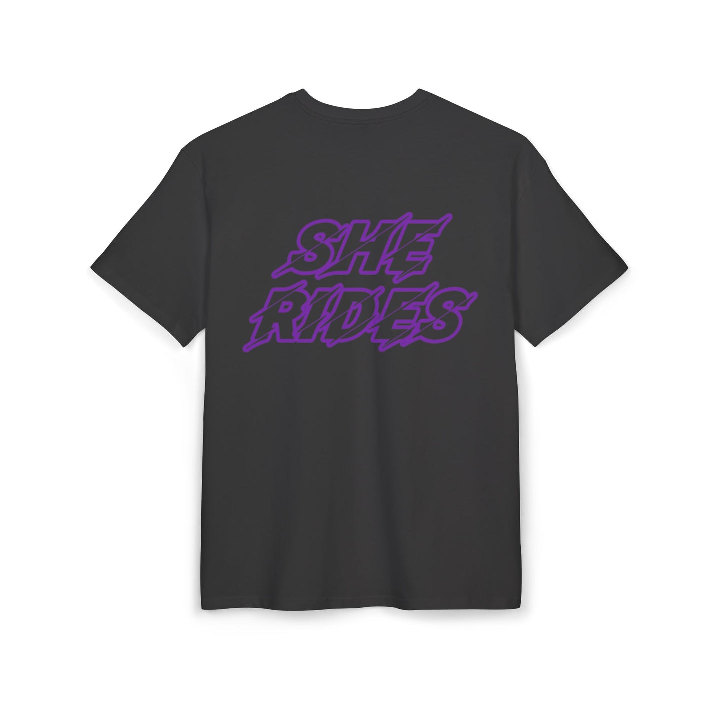 She Rides Oversized T-shirt Paars//Bikergirl T-shirt