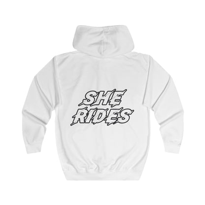 She Rides Original Vest Zwart&Wit//Bikergirl Vest