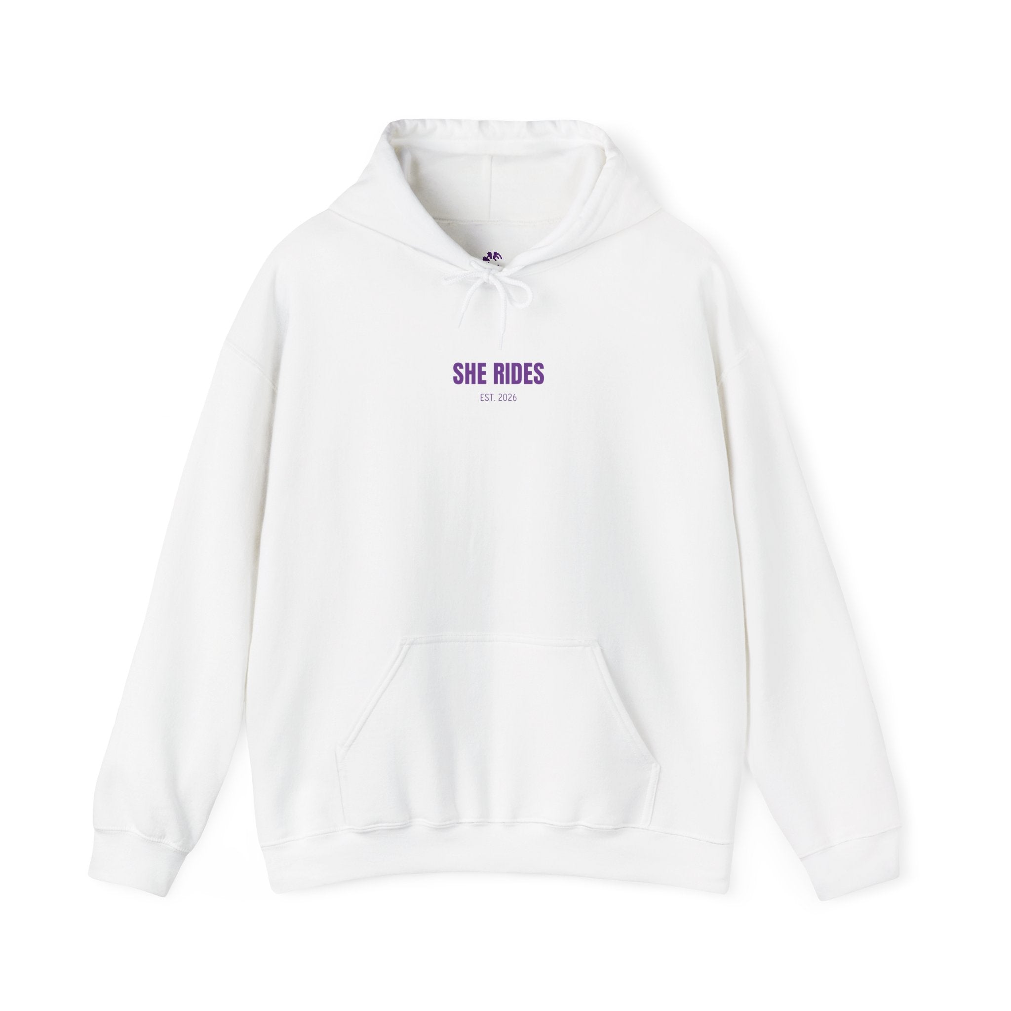 She Rides RideOrDie Hoodie Paars
