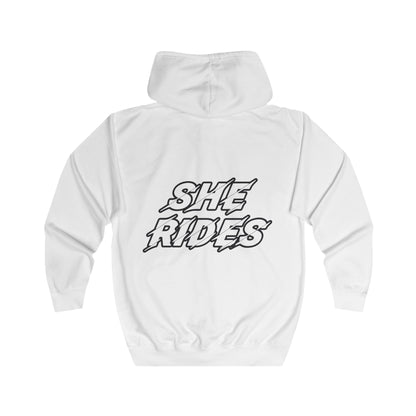 She Rides Original Vest Zwart&Wit//Bikergirl Vest