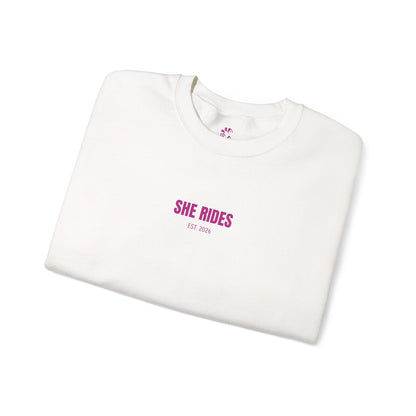 She Rides Basic Sweater Roze//Bikergirl Sweater