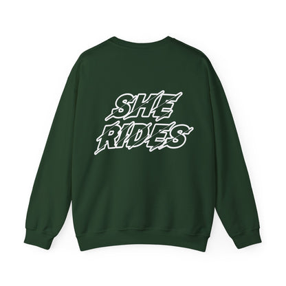 She Rides Original Sweater Color//Bikergirl Sweater