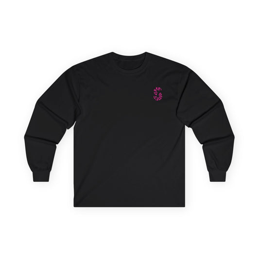 She Rides Long Sleeve Roze//Bikergirl Long Sleeve